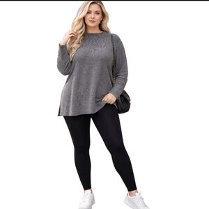 Old Navy Women's Charcoal Knit Tunic